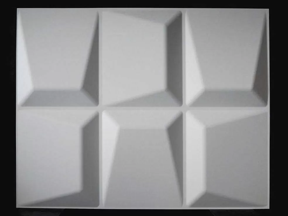 Vente-unique Revestimento De Parede 3D Tessel Para Pintar - Pack De 3M - Lote De 6 Pecas* Painel De Parede