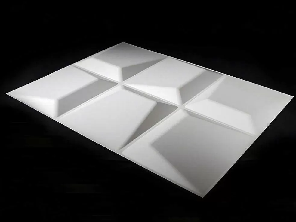 Vente-unique Revestimento De Parede 3D Tessel Para Pintar - Pack De 3M - Lote De 6 Pecas* Painel De Parede