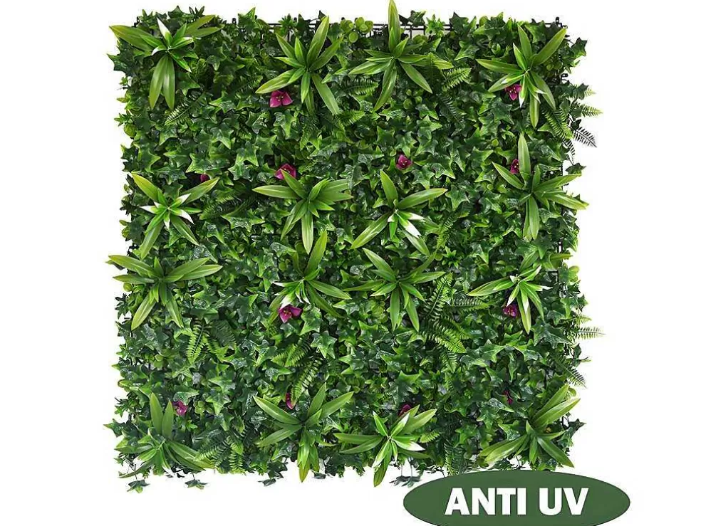Vente-unique Revestimento De Parede Vegetal Sintetico Pack De 1 M Cor Verde - Ikaz* Revestimento De Parede Vegetal