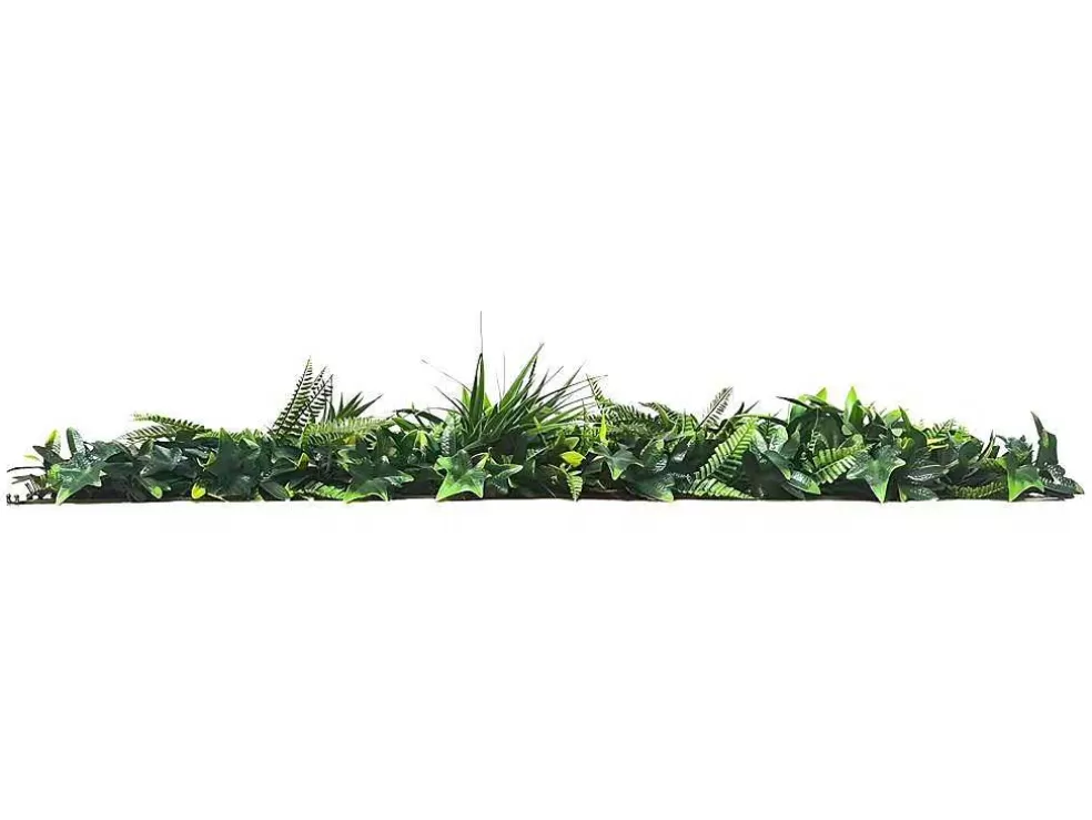 Vente-unique Revestimento De Parede Vegetal Sintetico Verde, Pack De 1 M - Delvin* Revestimento De Parede Vegetal