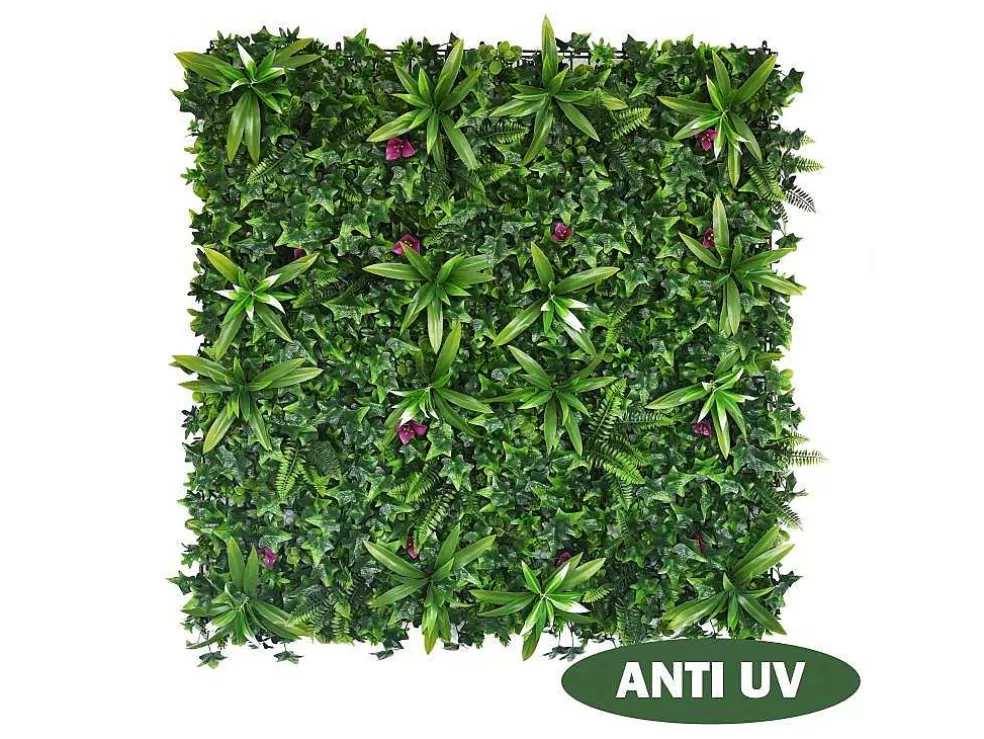 Vente-unique Revestimento De Parede Vegetal Sintetico Verde, Pack De 3M - Ikaz* Revestimento De Parede Vegetal