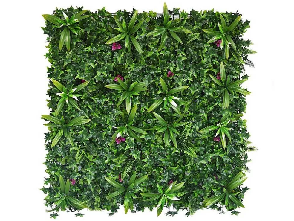 Vente-unique Revestimento De Parede Vegetal Sintetico Verde, Pack De 3M - Ikaz* Revestimento De Parede Vegetal