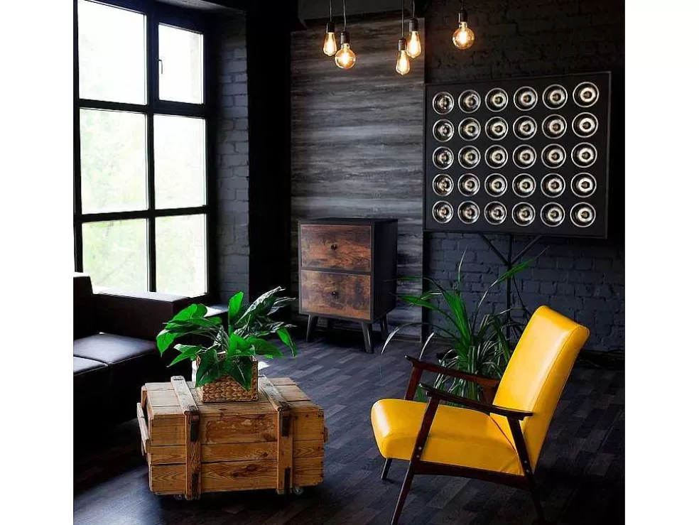 Frankystar Rocco - Mesa De Cabeceira De Design Em Madeira Com 2 Gavetas. Mesa De Cabeceira Contemporanea Com Pés Em Pinho Lacado.* Móvel Para Quarto De Crianças