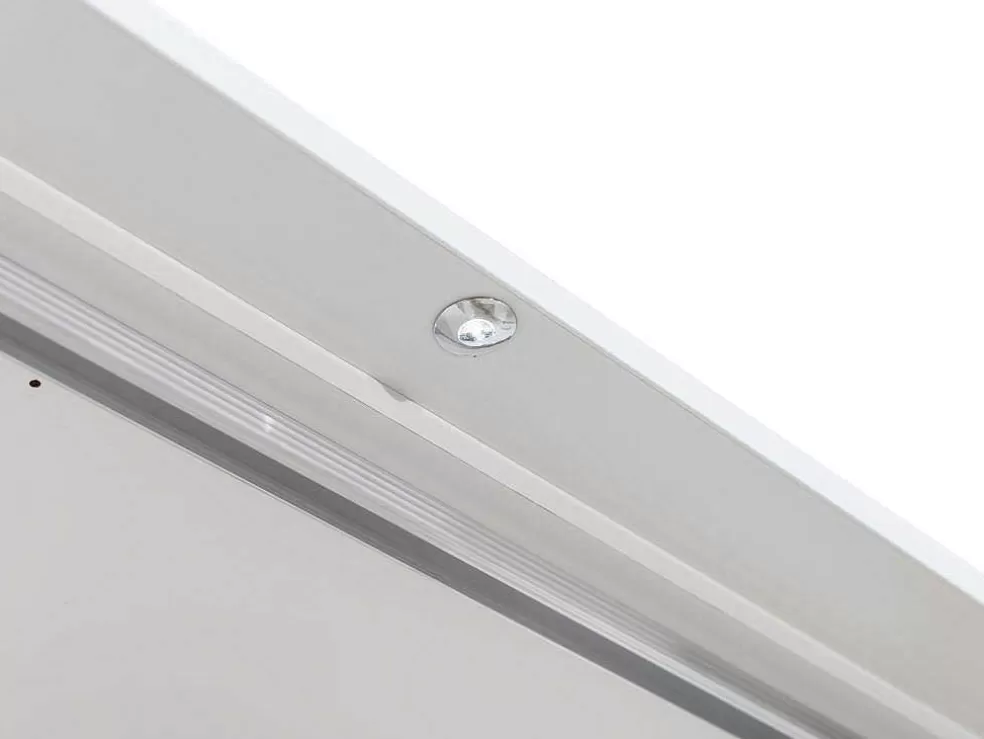 Vente-unique Roupeiro 2 Portas Com Espelho E Leds De C255 Cm Cor Branco - Ingina* Armário E Roupeiro