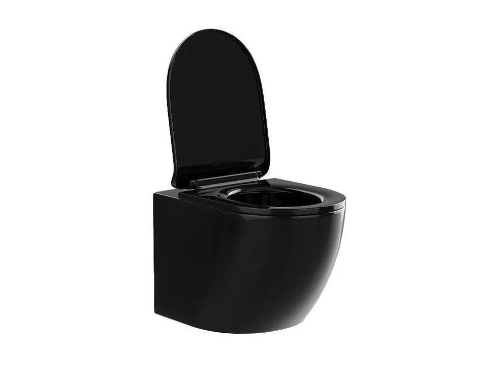 Vente-unique Sanita Suspensa Com Estrutura Decorativa Preto Brilhante - Javoine* Sanita Suspensa