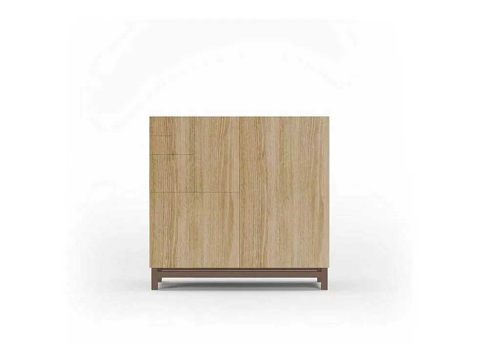 Herdasa Sapateiro/Móvel Organização - H90Cm X L90Cm X P27Cm Carvalho Dourado Pernas Moca - Copenhague* Sapateira