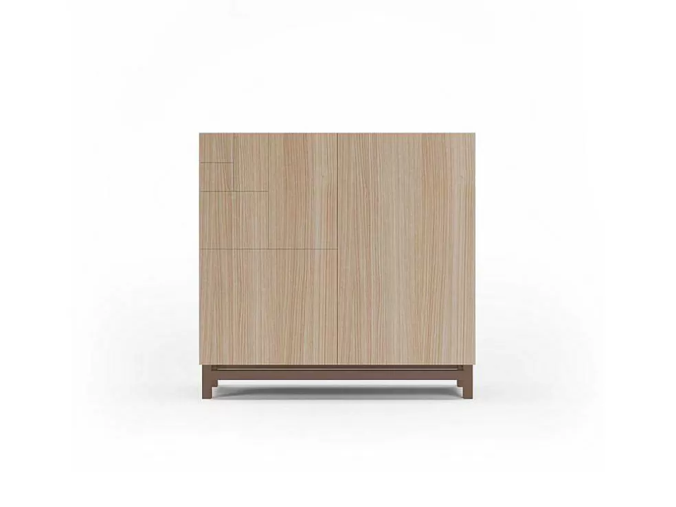 Herdasa Sapateiro/Móvel Organização - H90Cm X L90Cm X P27Cm Nogueira Clara Pernas Moca - Copenhague* Sapateira
