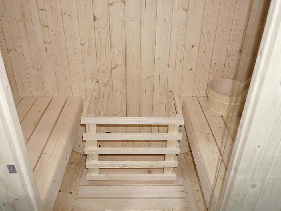 VOGUE SAUNA Sauna De Exterior 2 Lugares Com Salamandra De 3,5 Kw C185 X L120 X A190 Cm - Isokyro* Sauna De Exterior