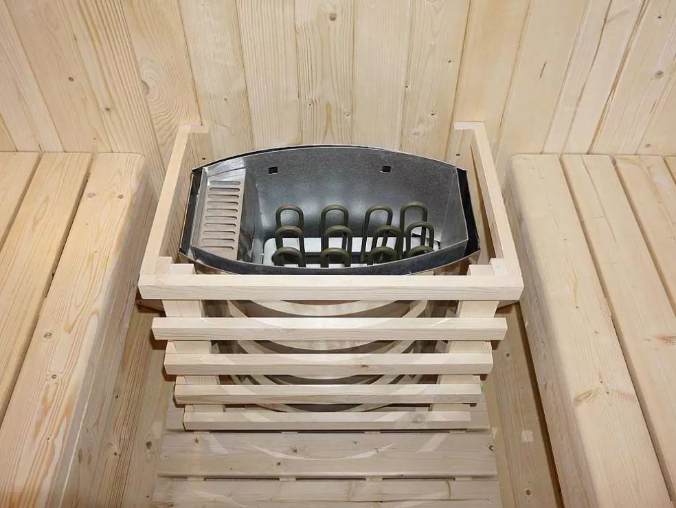 VOGUE SAUNA Sauna De Exterior 6 Lugares Com Salamandra De 8 Kw C185 X L220 X A190 Cm - Isokyro* Sauna De Exterior