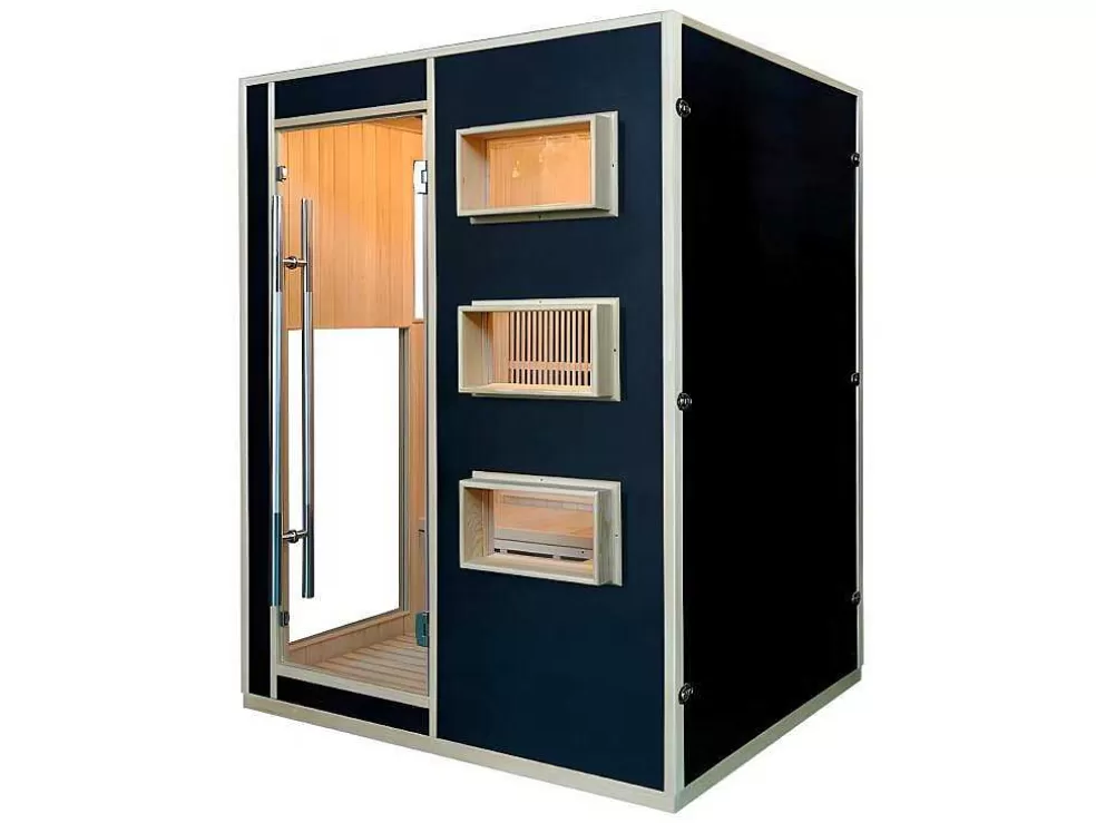 VOGUE SAUNA Sauna De Infravermelhos 3/4 Lugares Gama Prestigio Mikeli Iii - C150*P130*A190 Cm - Preto* Sauna Infravermelhos