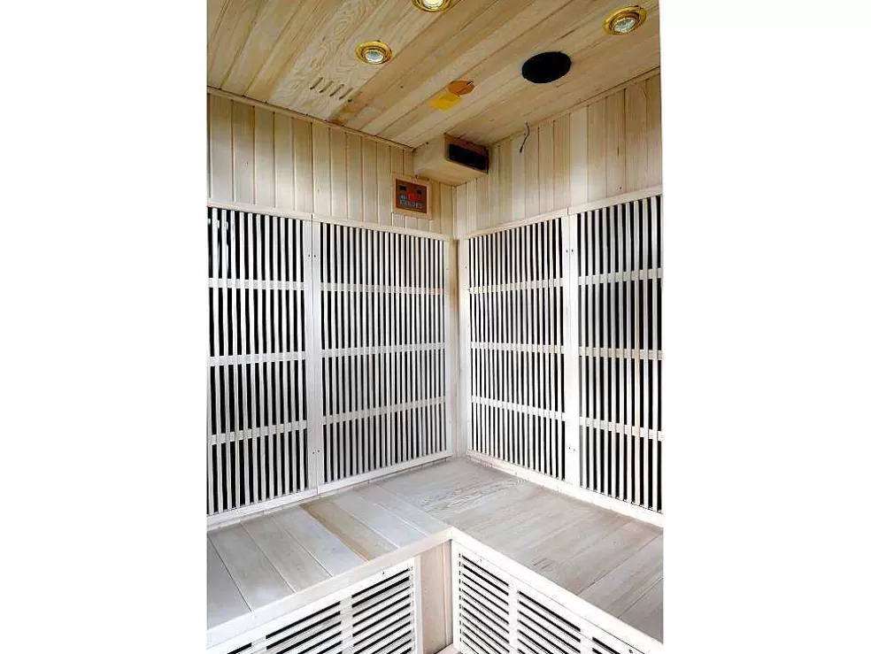 VOGUE SAUNA Sauna De Infravermelhos 3/4 Lugares Gama Prestigio Mikeli Iii - C150*P130*A190 Cm - Preto* Sauna Infravermelhos