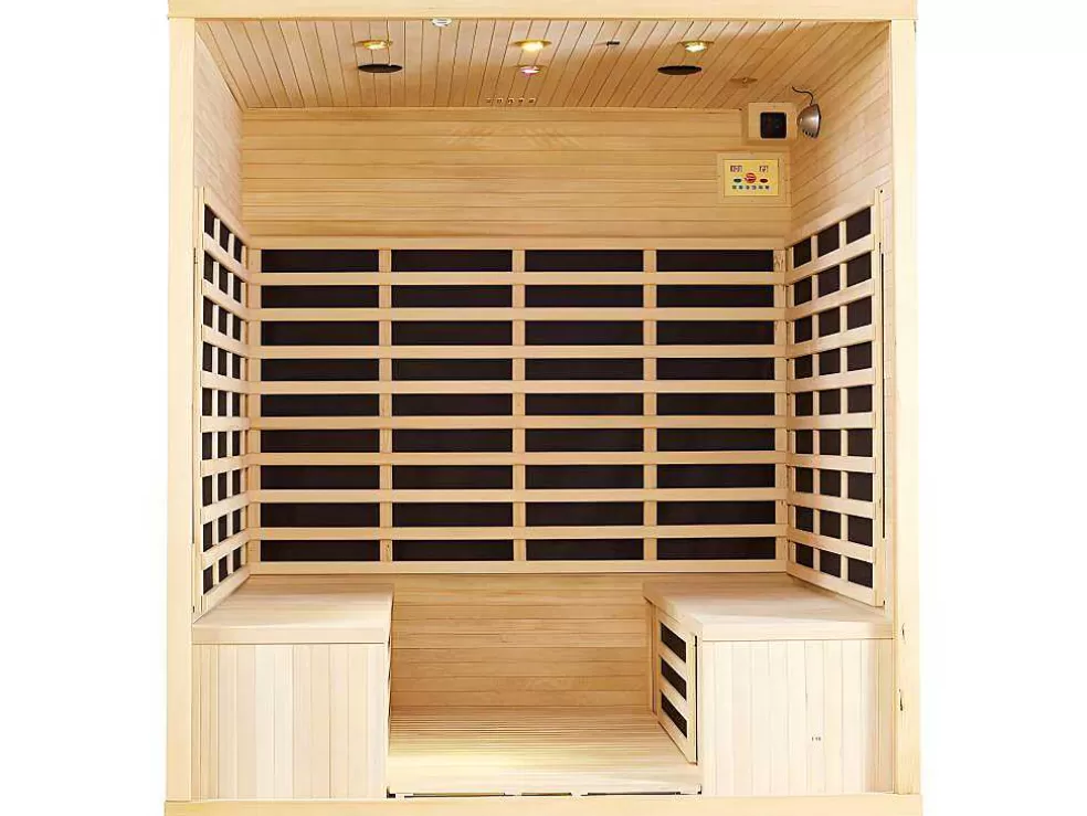 VOGUE SAUNA Sauna De Infravermelhos 4/5 Lugars Com Vidros Fumados C180 X L160 X A200 Cm 3060 W, Gama Prestigio - Tromso* Sauna Infravermelhos