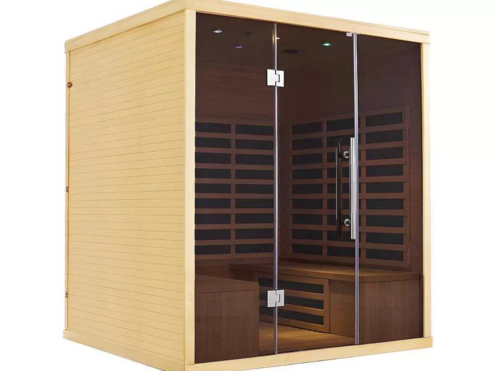 VOGUE SAUNA Sauna De Infravermelhos 4/5 Lugars Com Vidros Fumados C180 X L160 X A200 Cm 3060 W, Gama Prestigio - Tromso* Sauna Infravermelhos