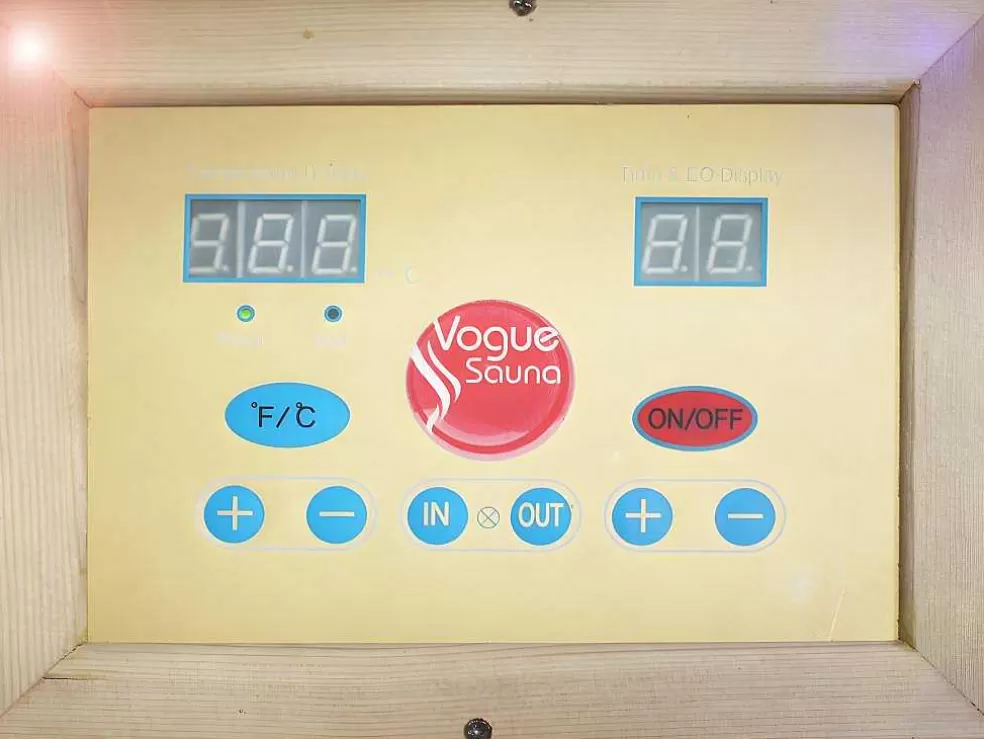 VOGUE SAUNA Sauna De Infravermelhos 4/5 Lugars Com Vidros Fumados C180 X L160 X A200 Cm 3060 W, Gama Prestigio - Tromso* Sauna Infravermelhos