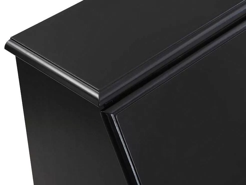 Vente-unique Secretária Em Pinho E Mdf Antracite E Natural Cleore* Secretária