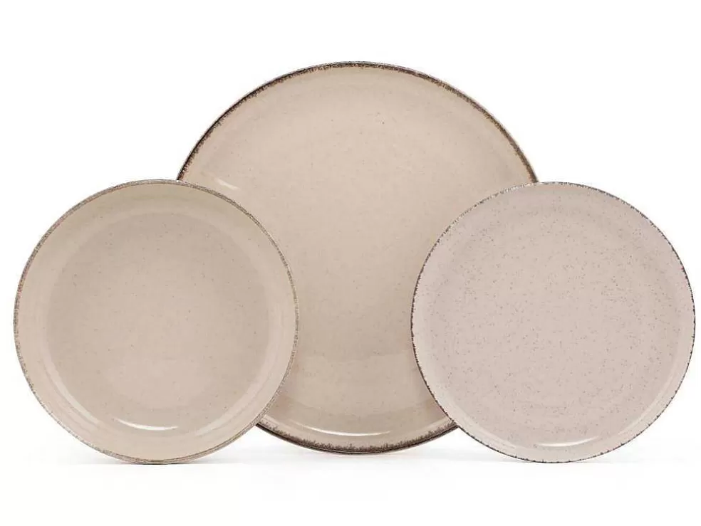 OZAIA Servico De Louça Em Porcelana 18 Pecas Creme - Sancha* Louça E Utensílios De Cozinha