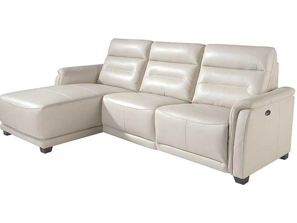 Angel Cerda Sofá Chaise Longue Em Couro E Com Relax 6155* Promoções Sofás & Poltronas