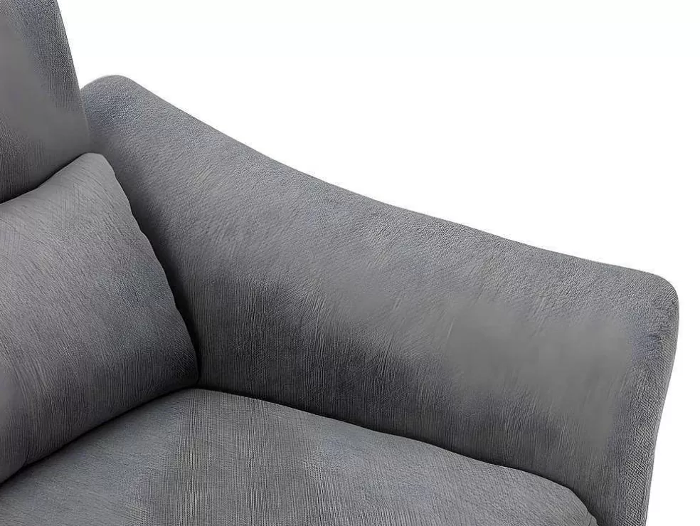 Vente-unique Sofá De 2 Lugares Articulado Eletrico Em Tecido Cor Cinza - Ragnar* Sofá De Relaxamento Eletrico