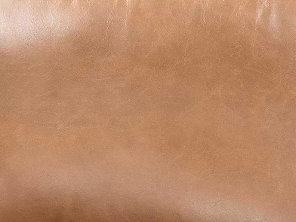 Vente-unique Sofá De 3 Lugares E De 2 Lugares 100% Pele De Bufalo Superior Castanho Vintage - Barota* Conjunto De Sofá