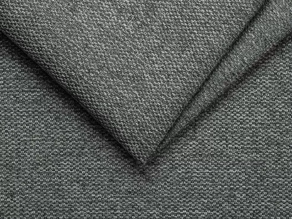 Vente-unique Sofá De Canto Convertivel Abertura Rapida E Reversivel Tecido Cinza, Cama 140 Cm E Colchão 18 Cm - Calife* Sofá Cama De Abertura Rapida