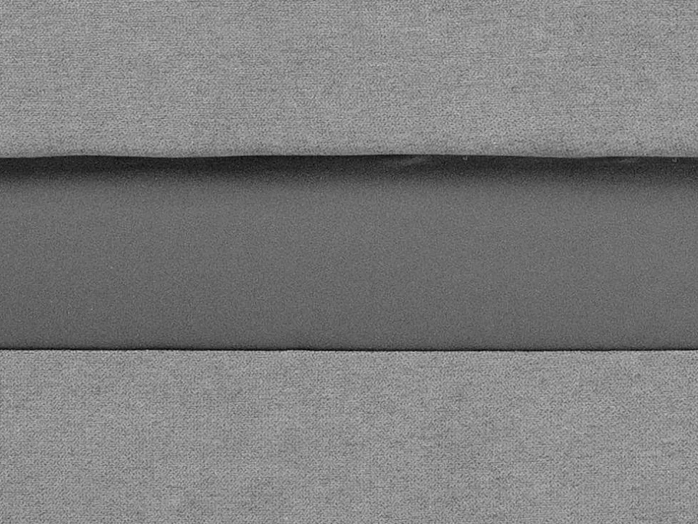 Vente-unique Sofá De Canto Convertivel Em Cama E Reversivel Em Tecido Cinzento Claro Com Faixas Em Cinzento Escuro - Giany* Sofá De 4 Lugares