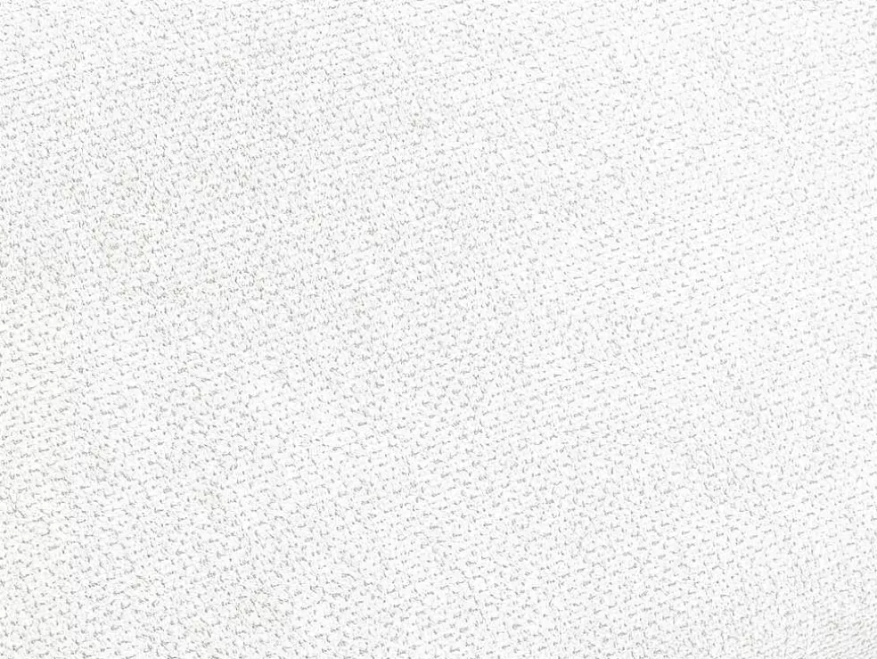 Vente-unique Sofá De Canto Esquerdo Convertivel Em Tecido Texturizado Branco - Dalias* Sofá