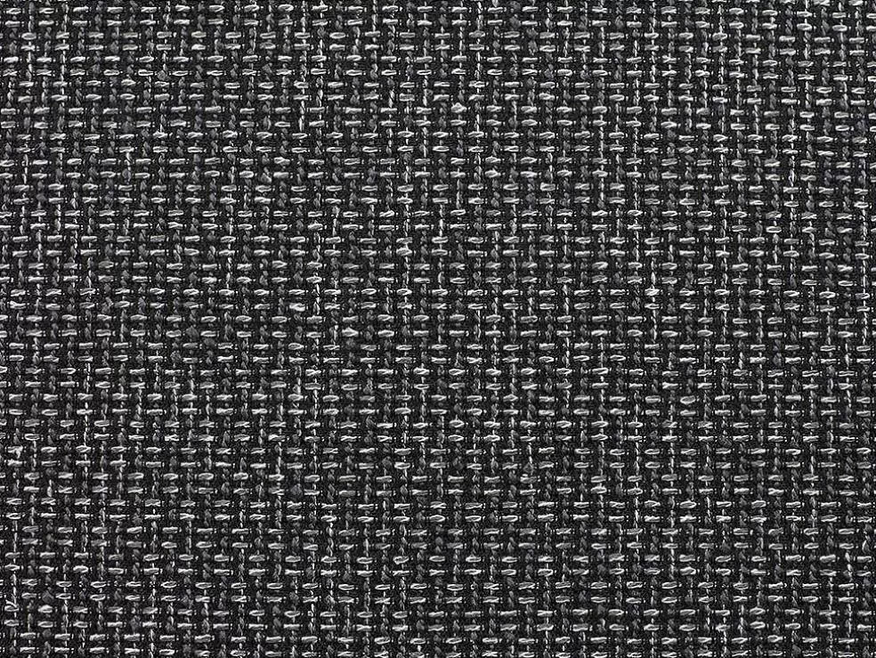Vente-unique Sofá De Canto Modular Com Arrumação Em Tecido E Pele Sintética Bicolor Cinzento Escuro E Preto - Rabelais* Sofá Em Pele Sintética
