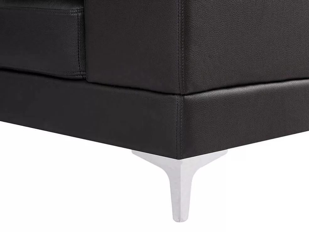 LINEA Sofá Sofá De Canto Panorâmico 7 Lugares Pele De Qualidade Superior Castanho - Canto Direito - Donatello Ii* Promoções Sofás & Poltronas