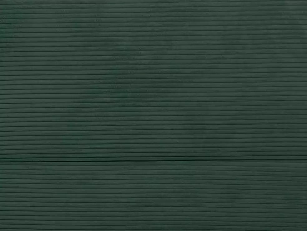 Vente-unique Sofá De Canto Panorâmico Convertivel Em Veludo Canelado Verde Aberto - Curipina* Sofá Panorâmico