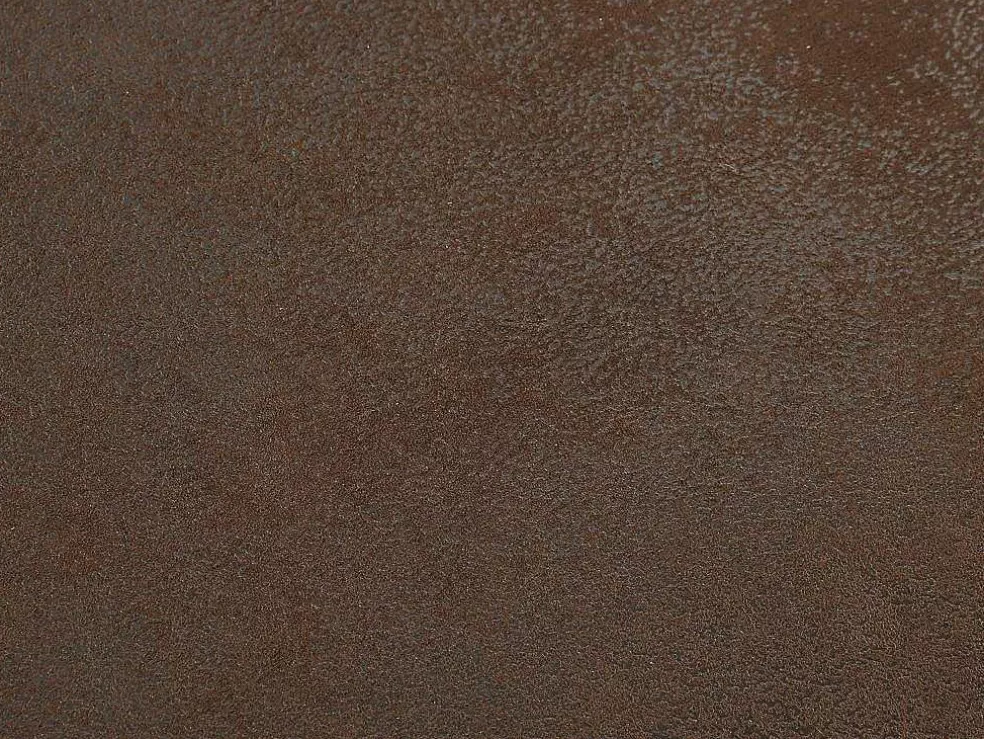 Vente-unique Sofá De Canto Panorâmico Microfibra Aspeto Couro Envelhecido - Chesterfield* Sofá Panorâmico
