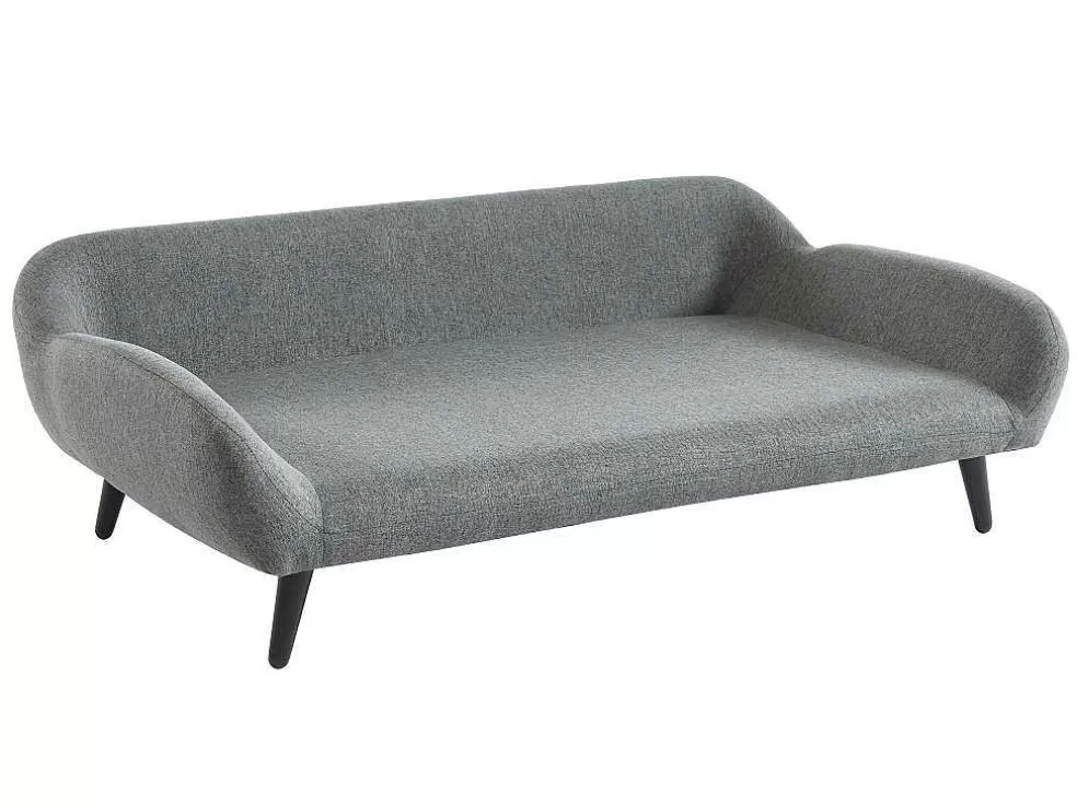 Vente-unique Sofá Para Animais Em Tecido E Pés Em Metal C.99 X L.61 Cm Cinza - Zolia* Acessórios Para Animais De Estimação
