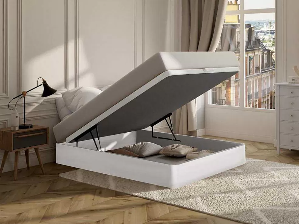 Ysmée Sommier Com Arrumação Hestia Da Ysmee - Branco Mate - 140X190 Cm* Sommier