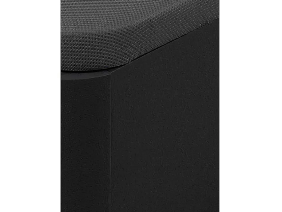 Ysmée Sommier Com Bau Oniry Em Pele Sintética Da Ysmee - 140X190 Cm - Preto Mate* Sommier