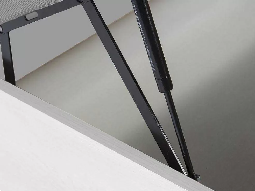 Ysmée Sommier Com Espaco De Arrumação Hestia Da Ysmee Cor Branco Mate De 180 X 200 Cm* Sommier