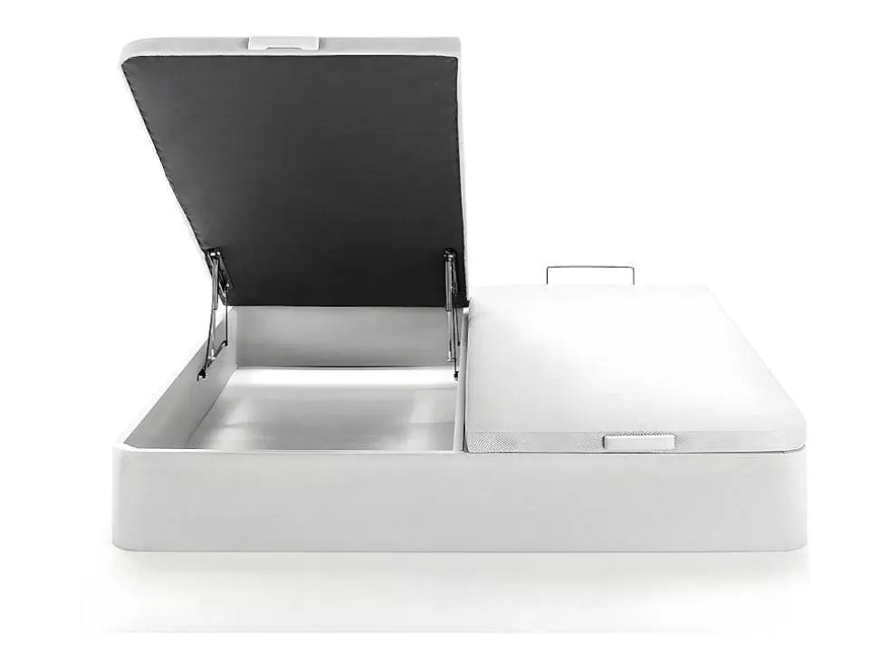 Ysmée Sommier Com Espaco De Arrumação Hestia Da Ysmee Cor Branco Mate De 180 X 200 Cm* Sommier