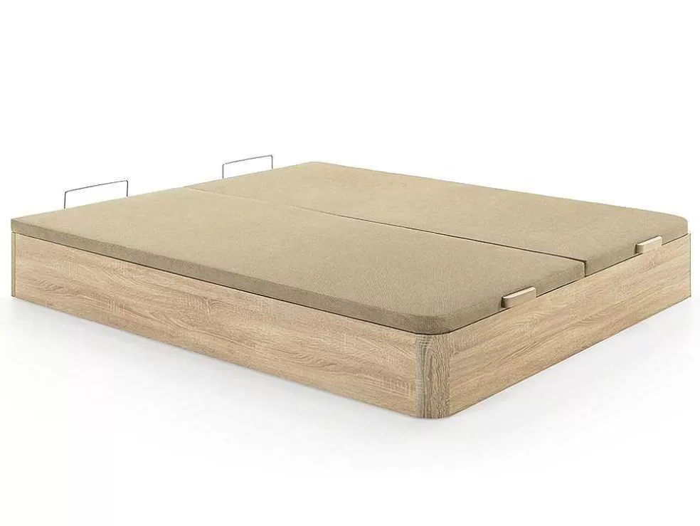 Ysmée Sommier Com Espaco De Arrumação Hestia Da Ysmee Cor Natural Claro De 180 X 200 Cm* Sommier