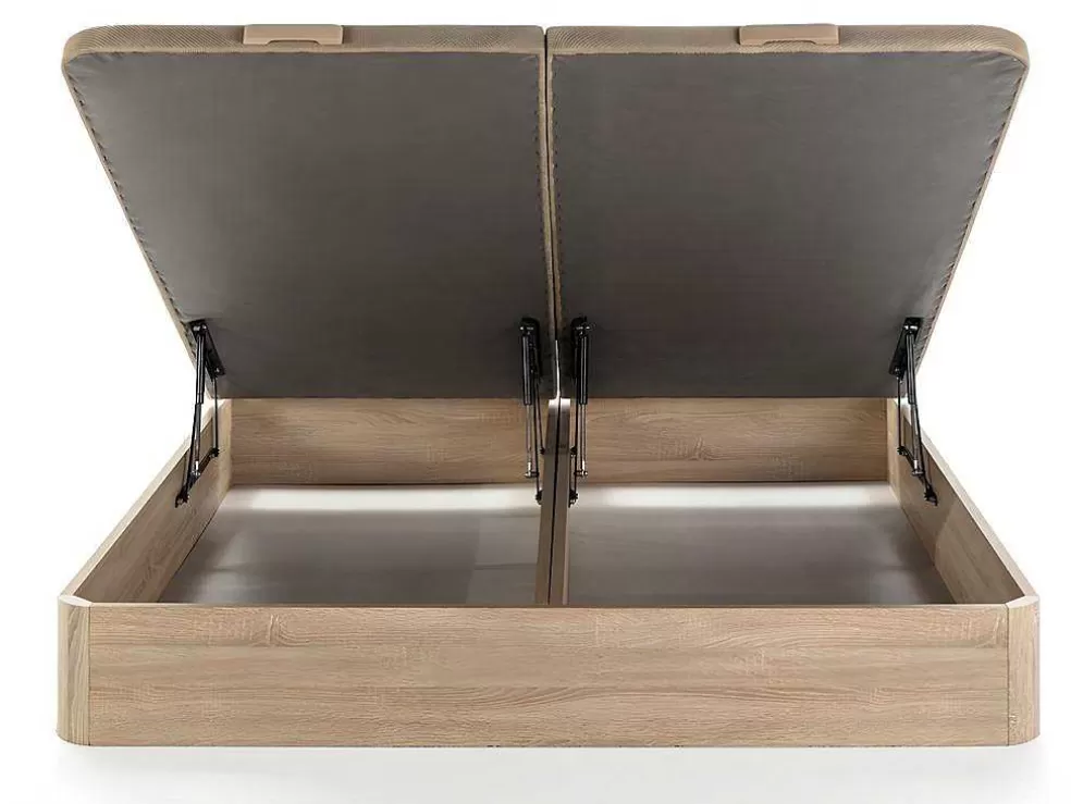 Ysmée Sommier Com Espaco De Arrumação Hestia Da Ysmee Cor Natural Claro De 180 X 200 Cm* Sommier