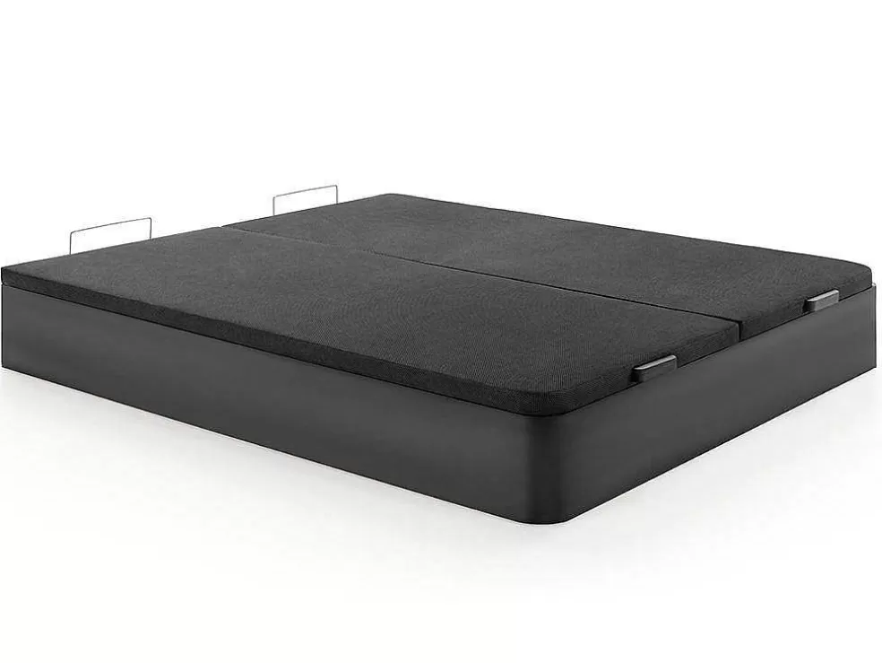 Ysmée Sommier Com Espaco De Arrumação Hestia Da Ysmee Cor Preto Mate De 180 X 200 Cm* Sommier