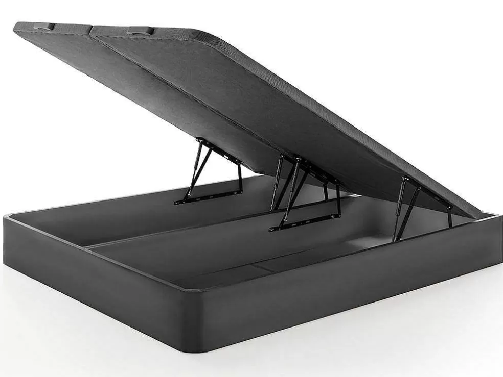 Ysmée Sommier Com Espaco De Arrumação Hestia Da Ysmee Cor Preto Mate De 180 X 200 Cm* Sommier
