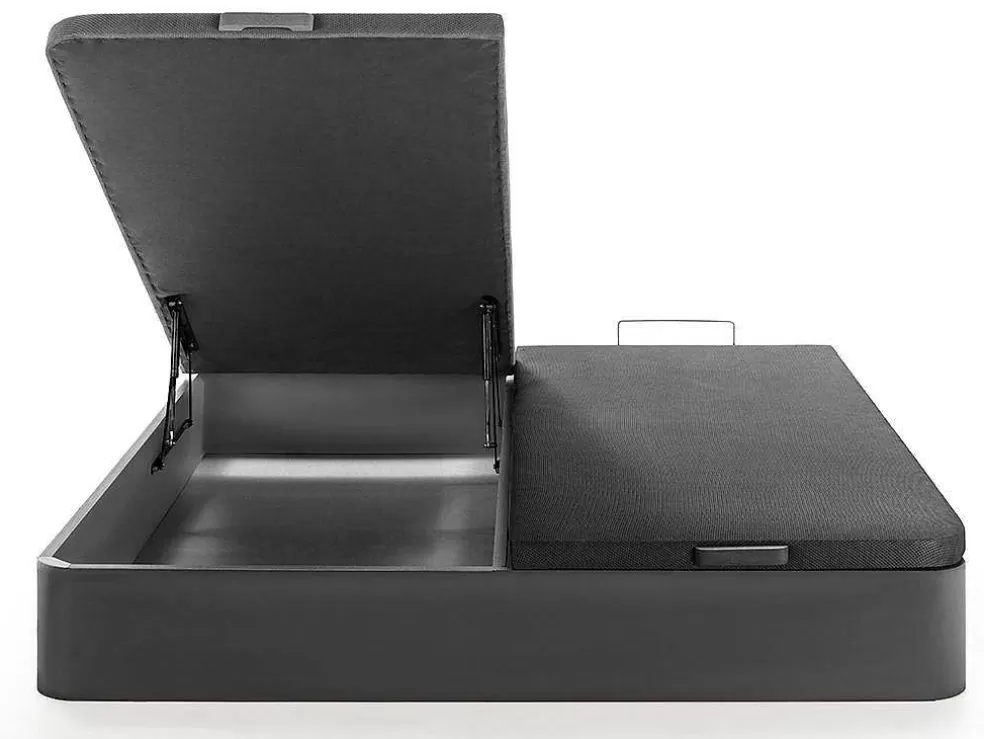 Ysmée Sommier Com Espaco De Arrumação Hestia Da Ysmee Cor Preto Mate De 180 X 200 Cm* Sommier