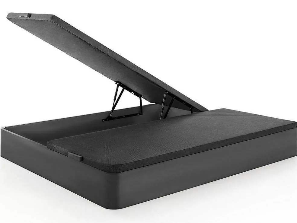 Ysmée Sommier Com Espaco De Arrumação Hestia Da Ysmee Cor Preto Mate De 180 X 200 Cm* Sommier
