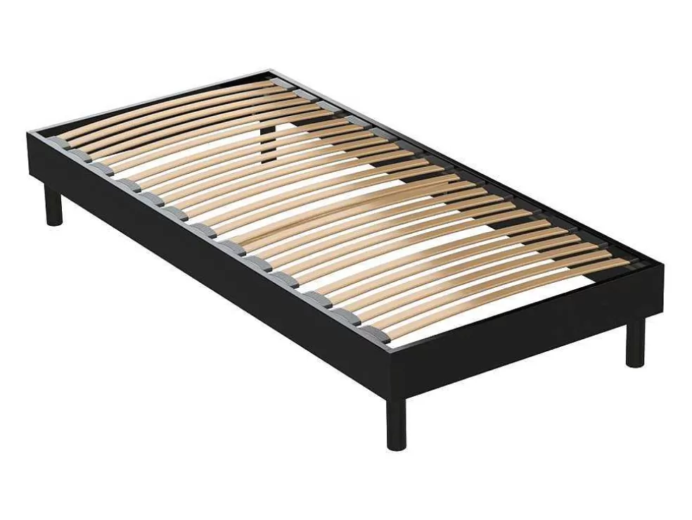 DREAMEA Sommier De Ripas 90 X 190 Cm Em Preto - Michigan Da * Sommier