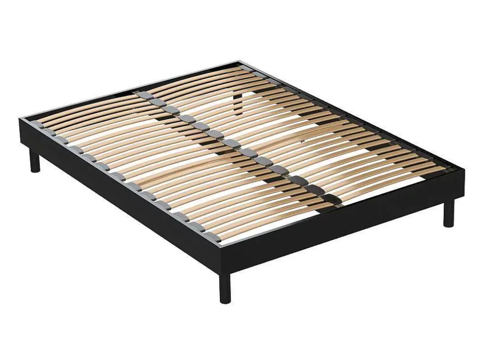 DREAMEA Sommier De Ripas 140 X 190 Cm Em Preto - Michigan Da * Sommier