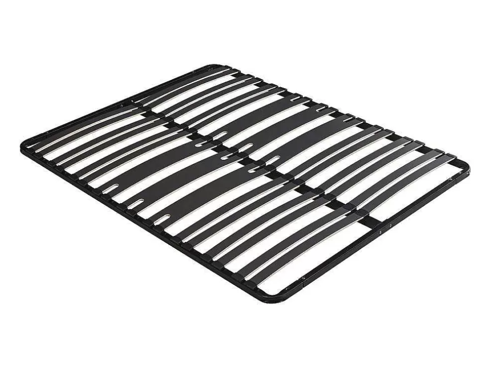 Ysmée Sommier Estrado De Ripas Para Montar 140X190 Cm, 2X15 Ripas, 3 Zonas De Apoio Lombar Reforcado, Sem Pés, Preto - Cerrisi De Ysmee* Sommier