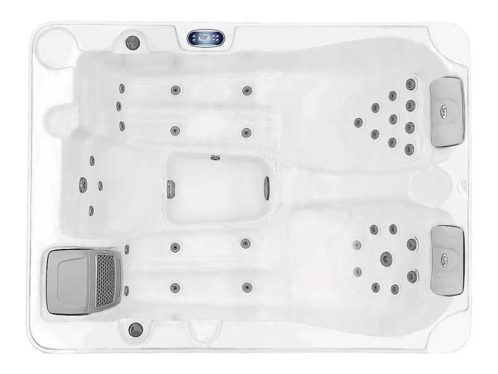 VOGUE SPA Spa De 3 Lugares Azul 35 Jatos C200 X L163 X A80 Cm, Sistema Balboa - Maupiti Iii* Spa Rígido