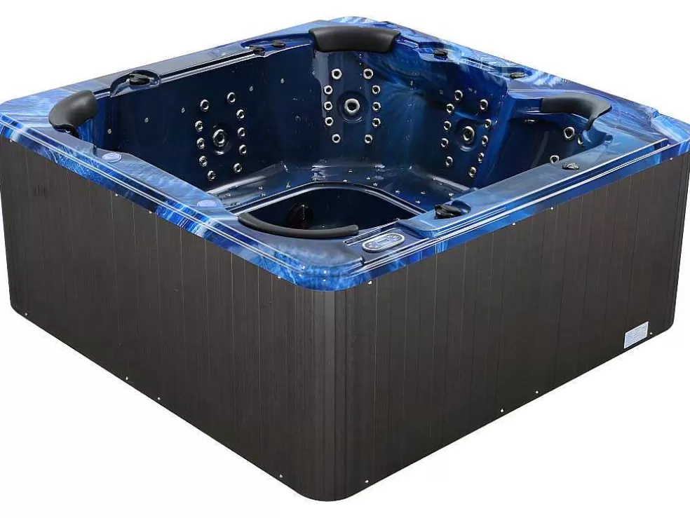 VOGUE SPA Spa De 6 Lugares Azul Com Acessórios 128 Jatos C220 X L220 X A97 Cm, Sistema Balboa, Gama Prestigio - Comino* Spa Rígido