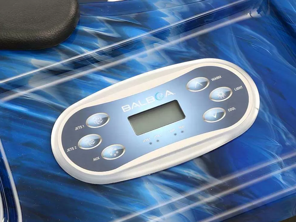 VOGUE SPA Spa De 6 Lugares Azul Com Acessórios 128 Jatos C220 X L220 X A97 Cm, Sistema Balboa, Gama Prestigio - Comino* Spa Rígido