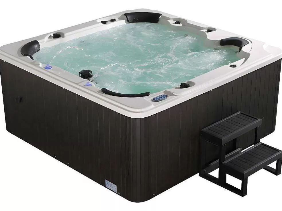 VOGUE SPA Spa De 6 Lugares Branco Com Acessórios 128 Jatos C220 X L220 X A97 Cm, Sistema Balboa, Gama Prestigio - Comino* Spa Rígido