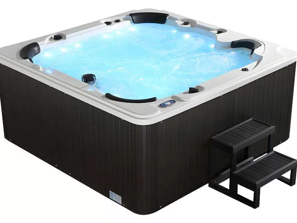 VOGUE SPA Spa De 6 Lugares Branco Com Acessórios 128 Jatos C220 X L220 X A97 Cm, Sistema Balboa, Gama Prestigio - Comino* Spa Rígido