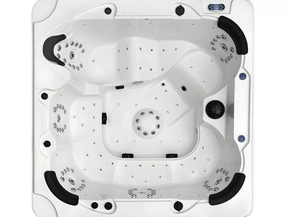 VOGUE SPA Spa De 6 Lugares Branco Com Acessórios 128 Jatos C220 X L220 X A97 Cm, Sistema Balboa, Gama Prestigio - Comino* Spa Rígido